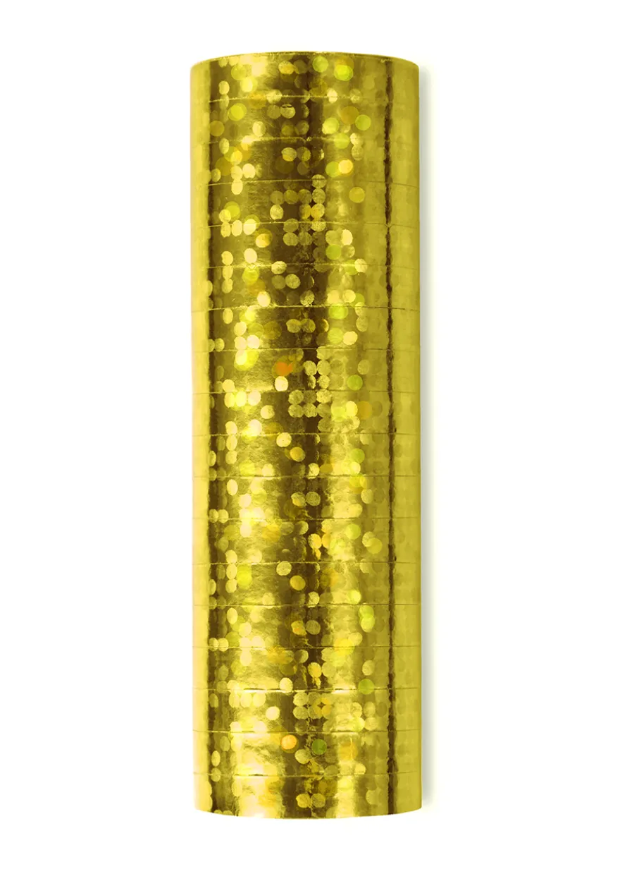 Serpentyna holograficzna złota