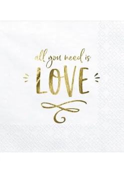 Serwetki ALL YOU NEED IS LOVE 33cm (20szt.)