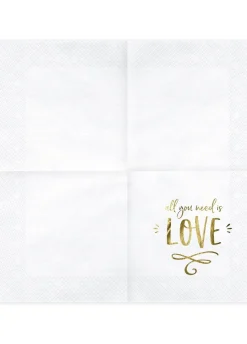 Serwetki ALL YOU NEED IS LOVE 33cm (20szt.)