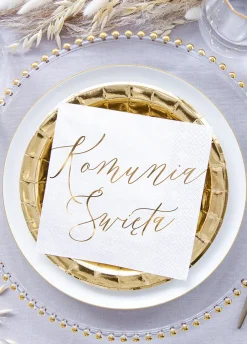 Serwetki na komunię KOMUNIA ŚWIĘTA 33cm (20szt.)