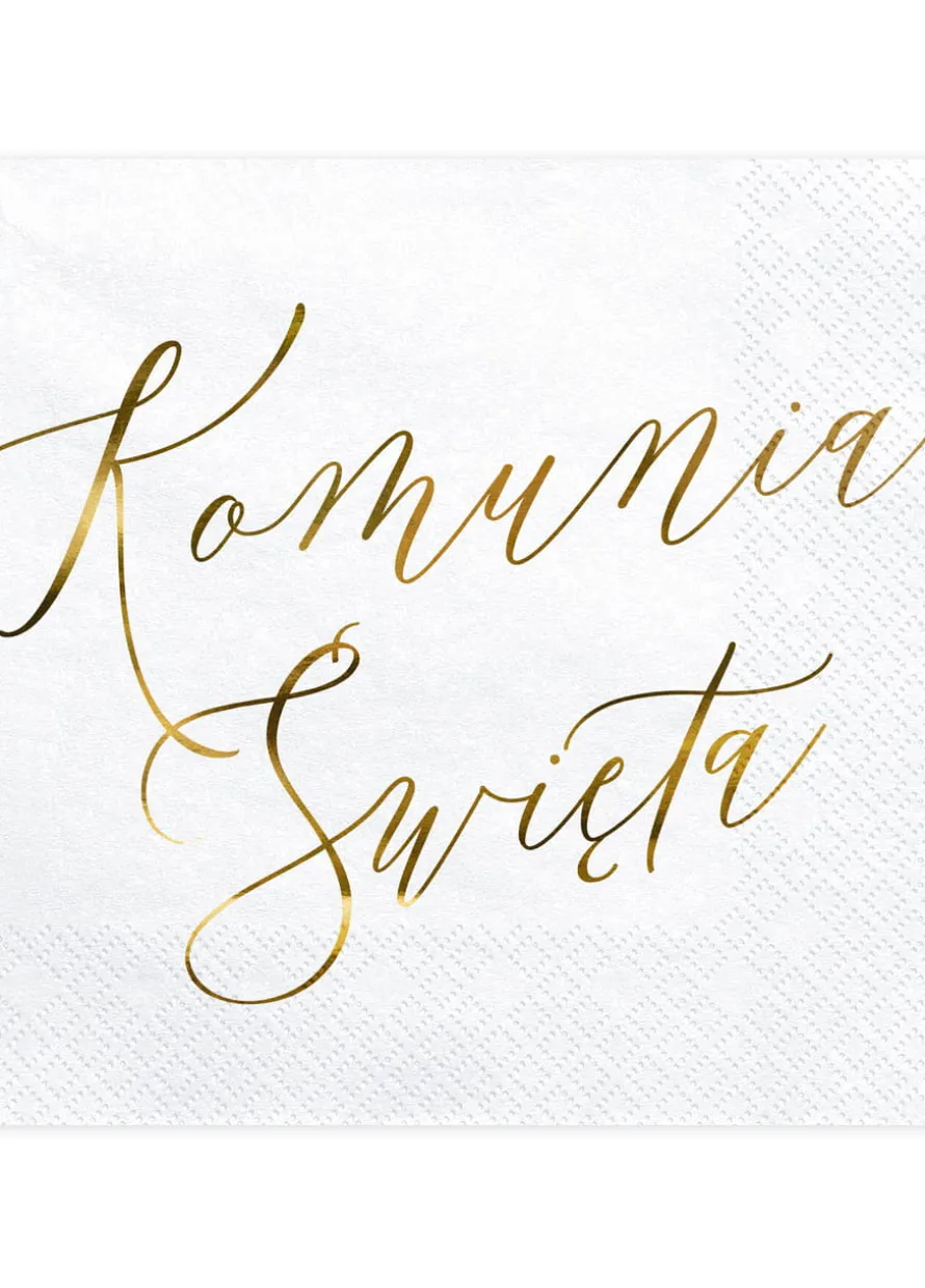 Serwetki na komunię KOMUNIA ŚWIĘTA 33cm (20szt.)
