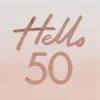 Serwetki na 50 urodziny HELLO (16szt.)