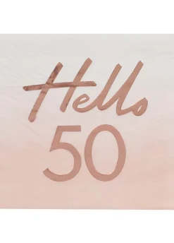 Serwetki na 50 urodziny HELLO (16szt.)