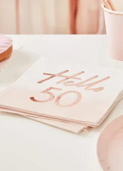 Serwetki na 50 urodziny HELLO (16szt.)