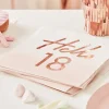 Serwetki na 18 urodziny HELLO (16szt.)