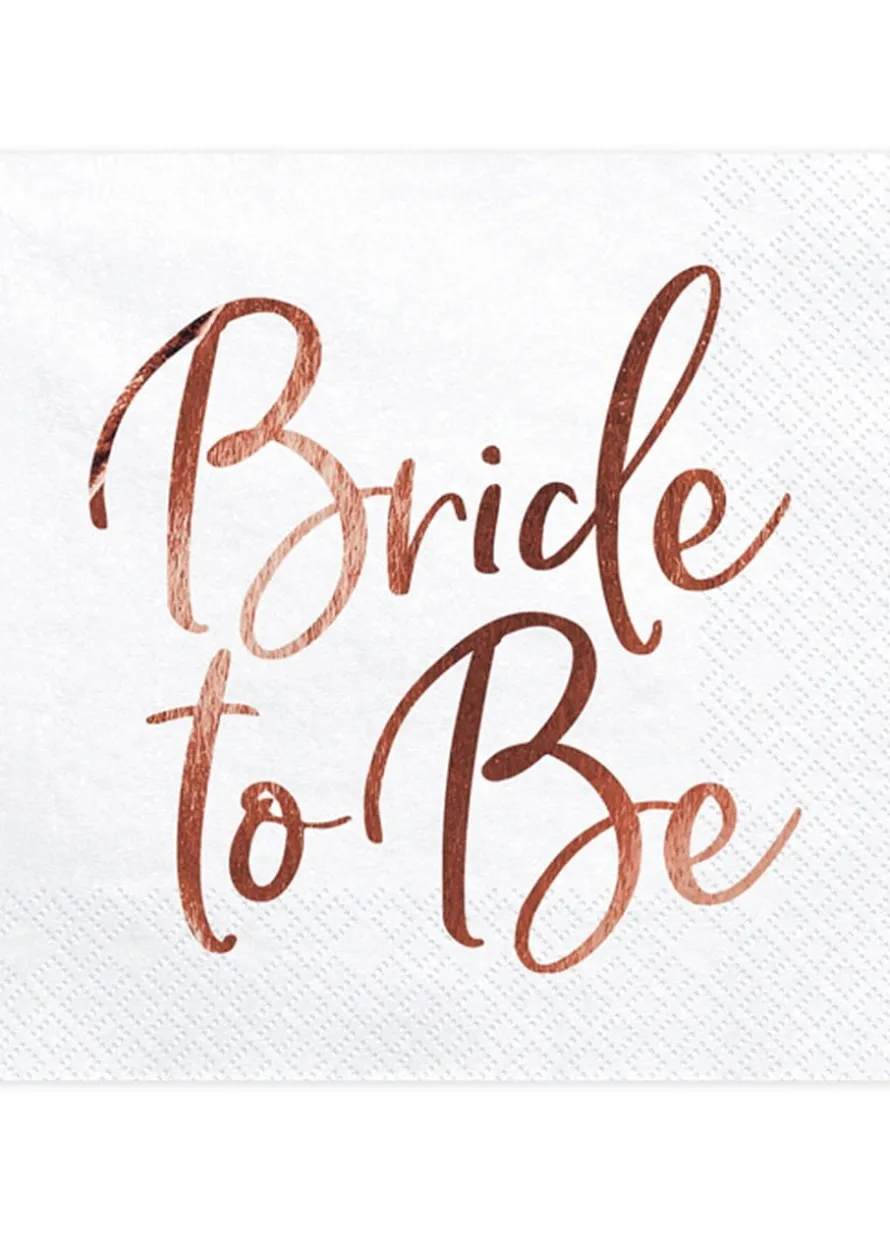 Serwetki na wieczór panieński BRIDE TO BE (20szt.)