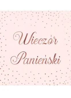Serwetki wieczór panieński różowe 10szt.