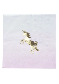 Serwetki z jednorożcem URODZINY UNICORN 25cm (16szt.)