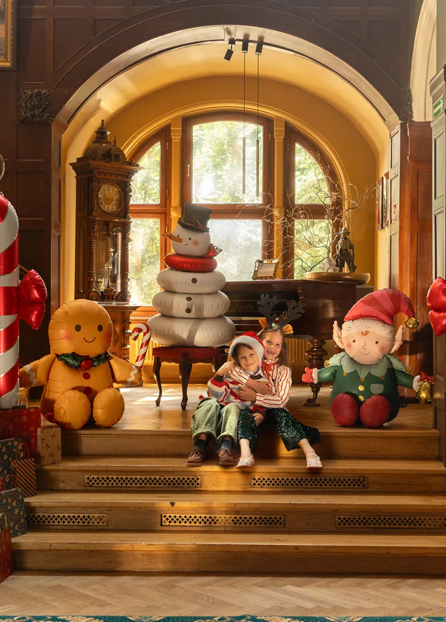 Siedzący balon świąteczny CIASTEK 85,5 cm
