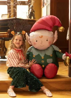 Siedzący balon świąteczny ELF 92 cm