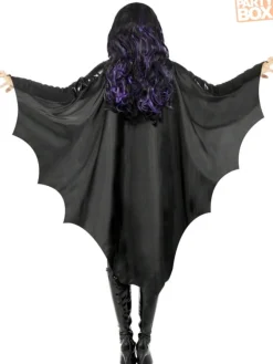Skrzydła nietoperza czarne HALLOWEEN