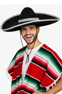 Sombrero meksykańskie CZARNE
