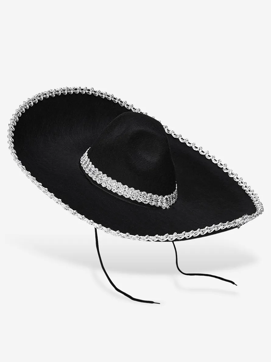 Sombrero meksykańskie CZARNE