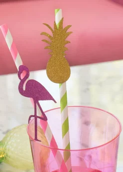 Słomki papierowe ANANAS (5szt.)
