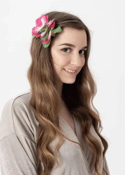 Spinka KWIATY HAWAJSKIE różowa