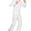 Spodnie DISCO dzwony białe - M/L