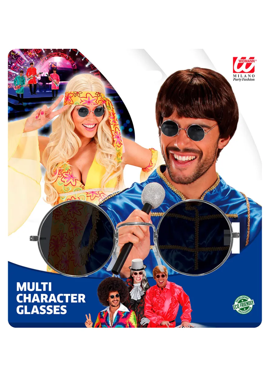 Srebrne okulary LENONKI lata 70 retro