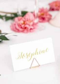 Stojaki na winietki rose gold TRÓJKĄTY (10szt.)