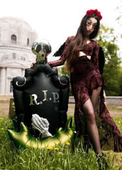 Stojący balon halloweenowy NAGROBEK XXL