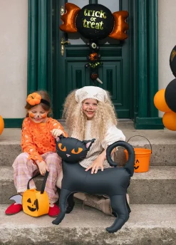 Stojący balon KOT halloweenowy