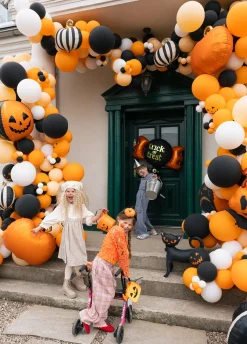 Stojący balon KOT halloweenowy