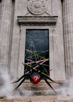 Stojący balon na halloween PAJĄK XXL