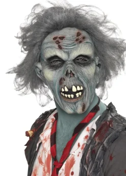 Straszna maska na Halloween GNIJĄCY ZOMBIE