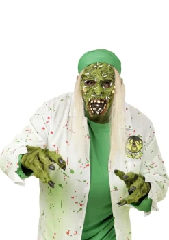 Straszna maska ZOMBIE GNIJĄCY maska z włosami