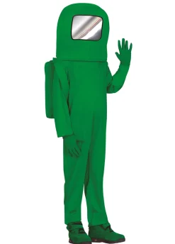 Strój Among Us KOSMONAUTA zielony