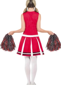 Strój CHEERLEADERKI biało - czerwony