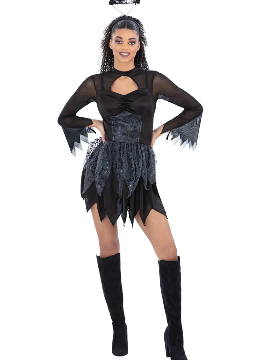 Strój CZARNY ANIOŁ przebranie Halloweenowe