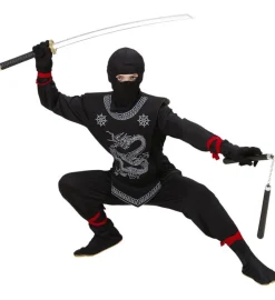 Strój CZARNY NINJA dla dzieci