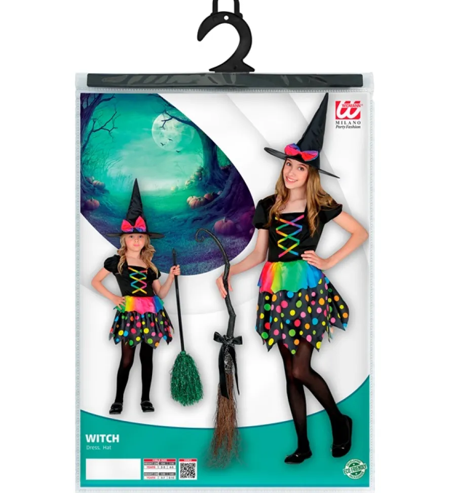 Strój CZAROWNICA przebranie na Halloween dla dziewczynki