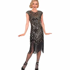 Strój damski lata 20 GATSBY FLAPPER złoty