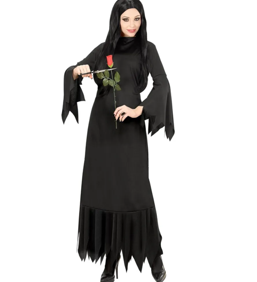 Strój damski na Halloween MORTICIA - L