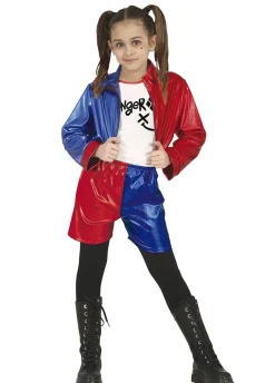 Strój dla dziewczynki na Halloween NIEBEZPIECZNA HARLEY