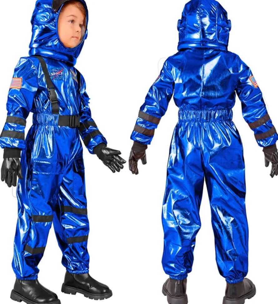 Strój dziecięcy ASTRONAUTA niebieski