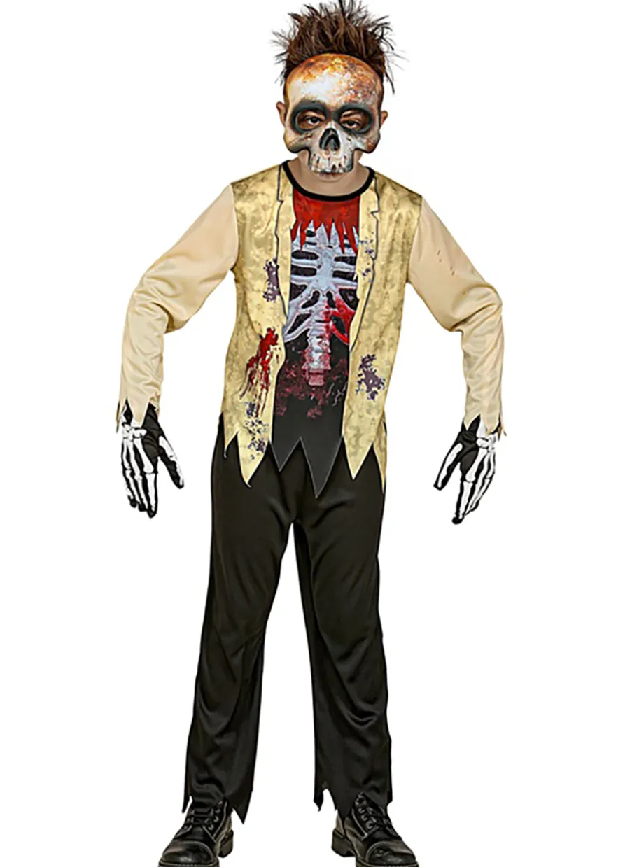Strój dziecięcy ZOMBIE SZKIELET przebranie halloweenowe