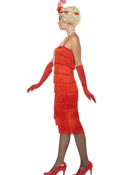 Strój FLAPPER czerwony lata 20.