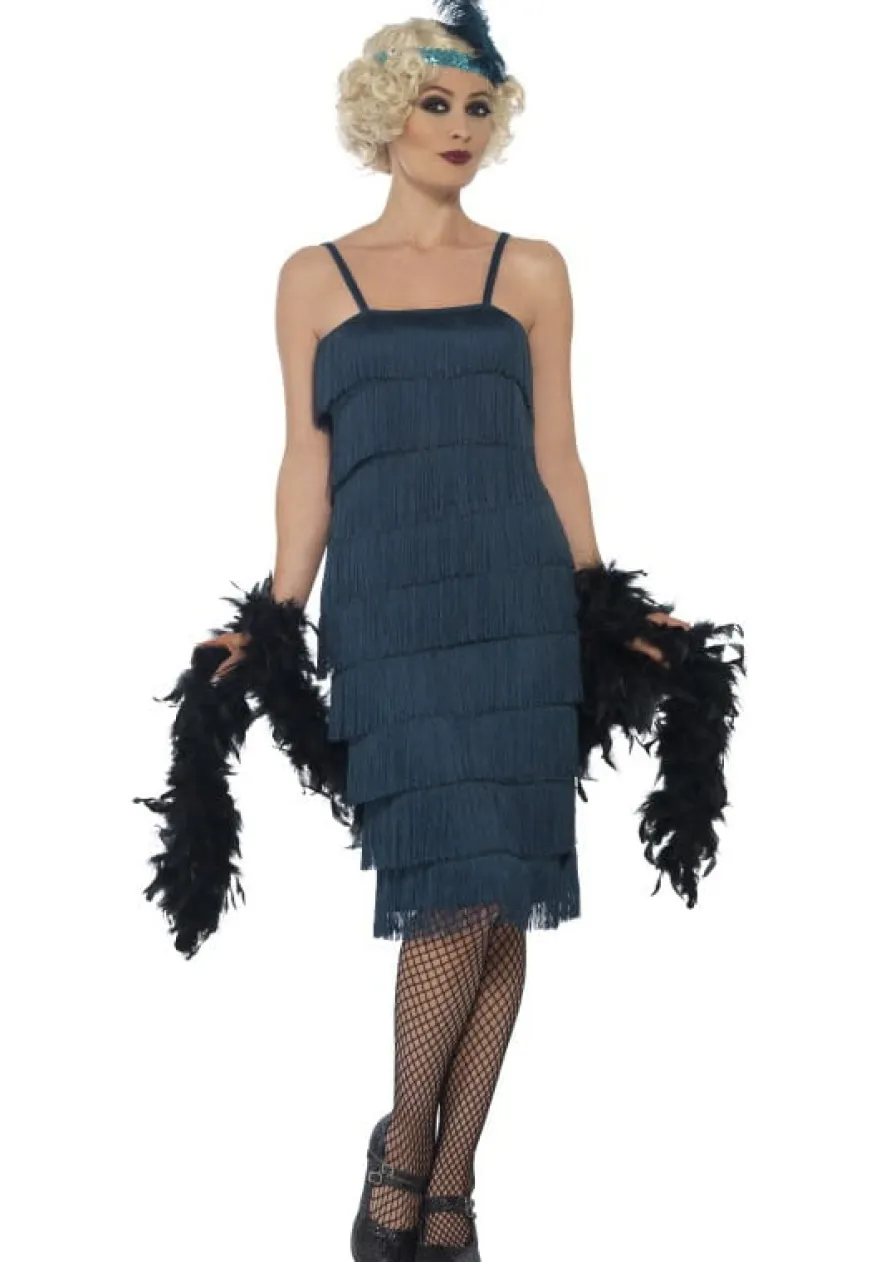 Strój FLAPPER szmaragdowy lata 20.