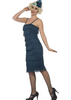 Strój FLAPPER szmaragdowy lata 20.