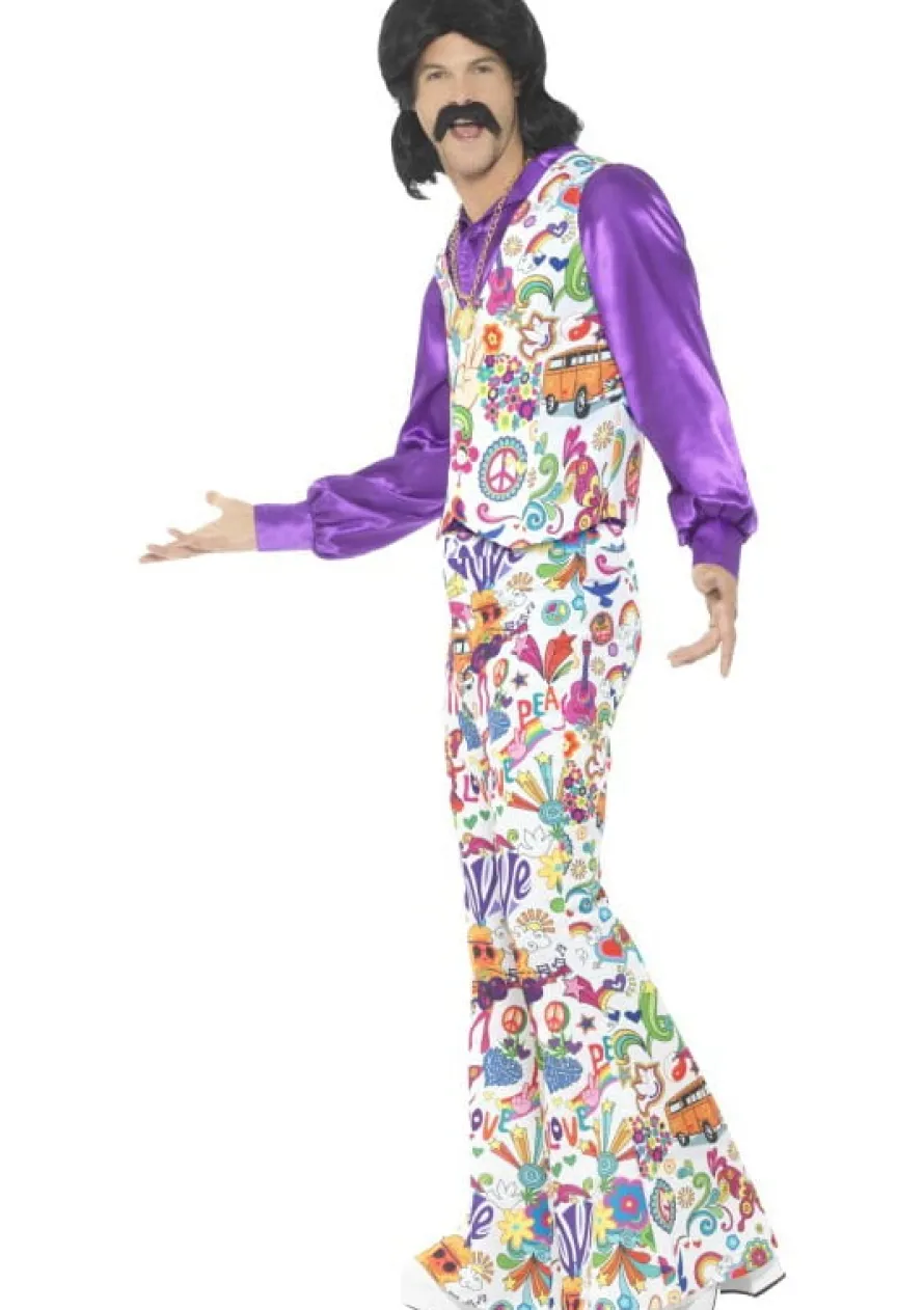 Strój GROOVY HIPPIE lata 70. - L