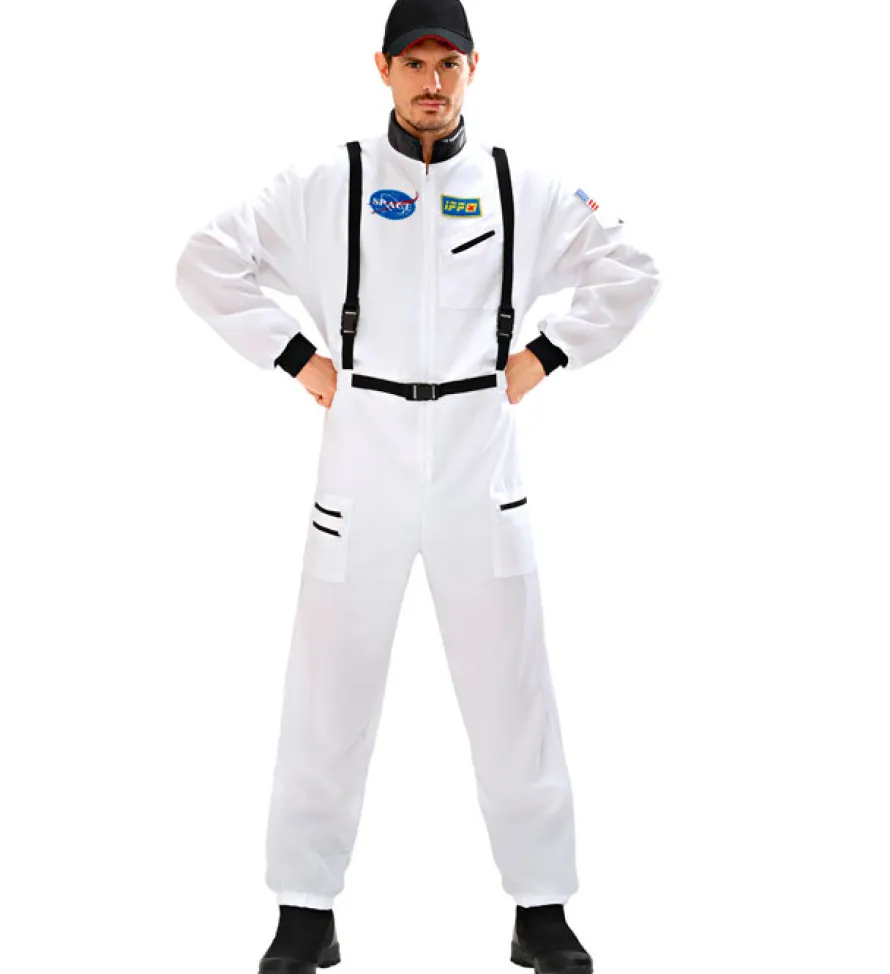 Strój karnawałowy KOMBINEZON ASTRONAUTY biały