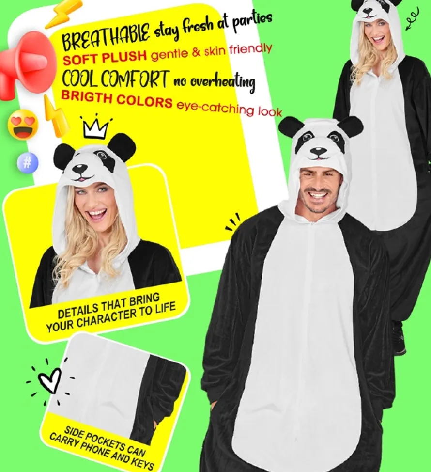 Strój karnawałowy PANDA kombinezon