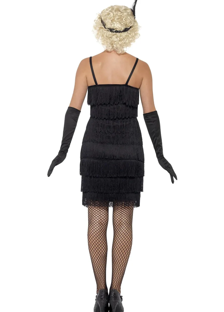 Strój lata 20 FLAPPER sukienka z frędzlami - XXL