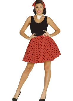 Strój lata 60 ZESTAW PIN UP czerwony - XL