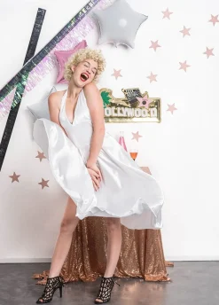 Strój MARILYN MONROE biała sukienka - M