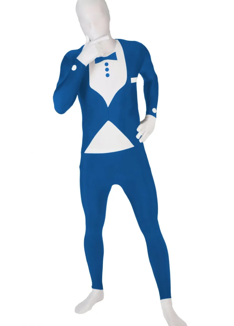 Strój MORPHSUIT SMOKING niebieski - XXL