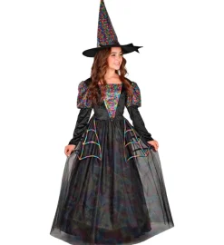 Strój na Halloween CZAROWNICA w sukni balowej