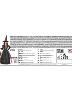 Strój na Halloween CZAROWNICA w sukni balowej
